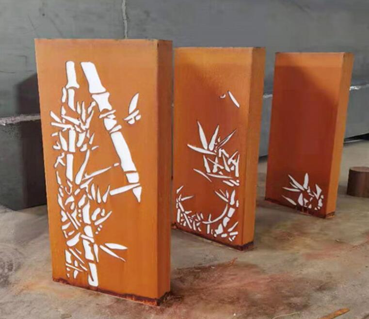天河锈钢板灯箱
