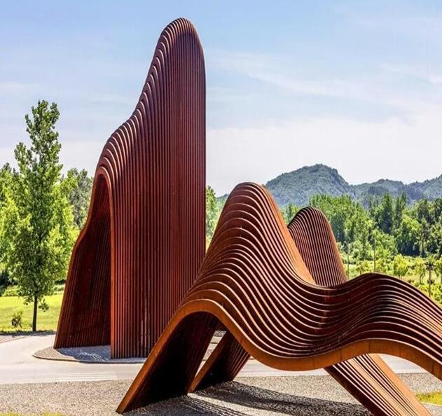 天河锈钢板造型