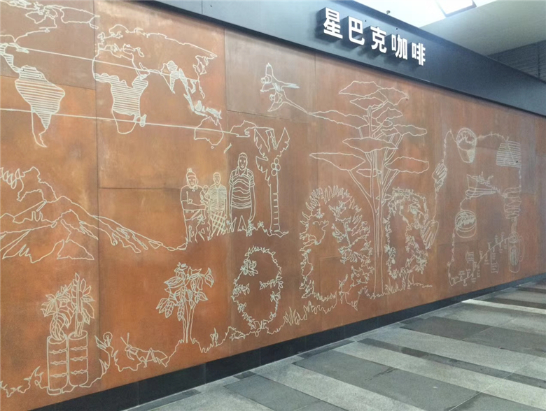 天河耐候钢幕墙